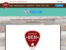 Tablet Screenshot of banjobenclark.com